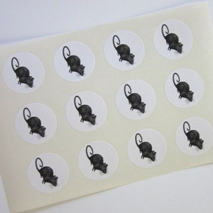 Mouse Rat Stickers One Inch Round Seals - Etsy