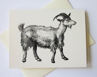 Goat Note Cards Stationery Set of 10 Cards