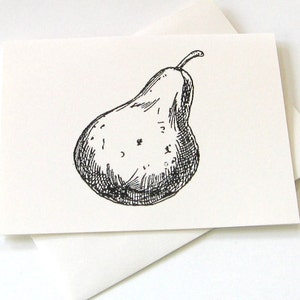 Set di carte pere note da 10 con buste corrispondenti