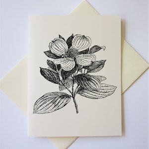 Dogwood Flower Note Cards Set of 10 with Matching Envelopes