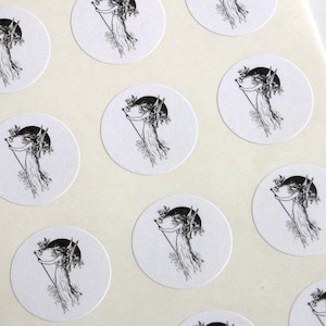 Fairy Stickers One Inch Round Seals