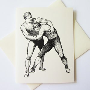 Jeu de cartes de notes de lutte de 10 avec enveloppes correspondantes