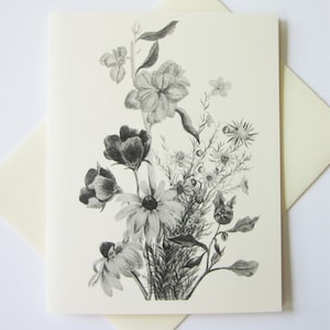 Wildflower Note Cards Ensemble de 10 avec enveloppes correspondantes