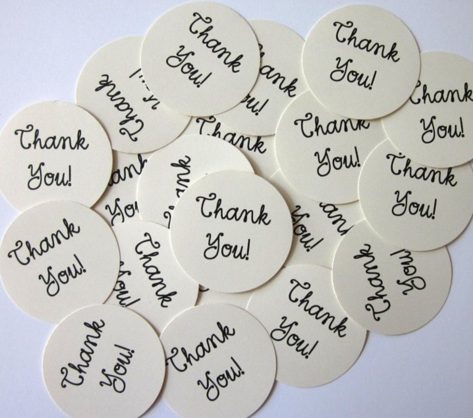 Thank You Tags Round Gift Tags Set of 10 - Etsy