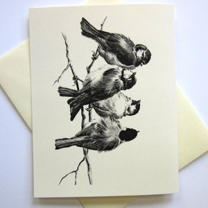 Sparrows Bird Stationery Note Cards Set of 10 with Matching Envelopes image 2