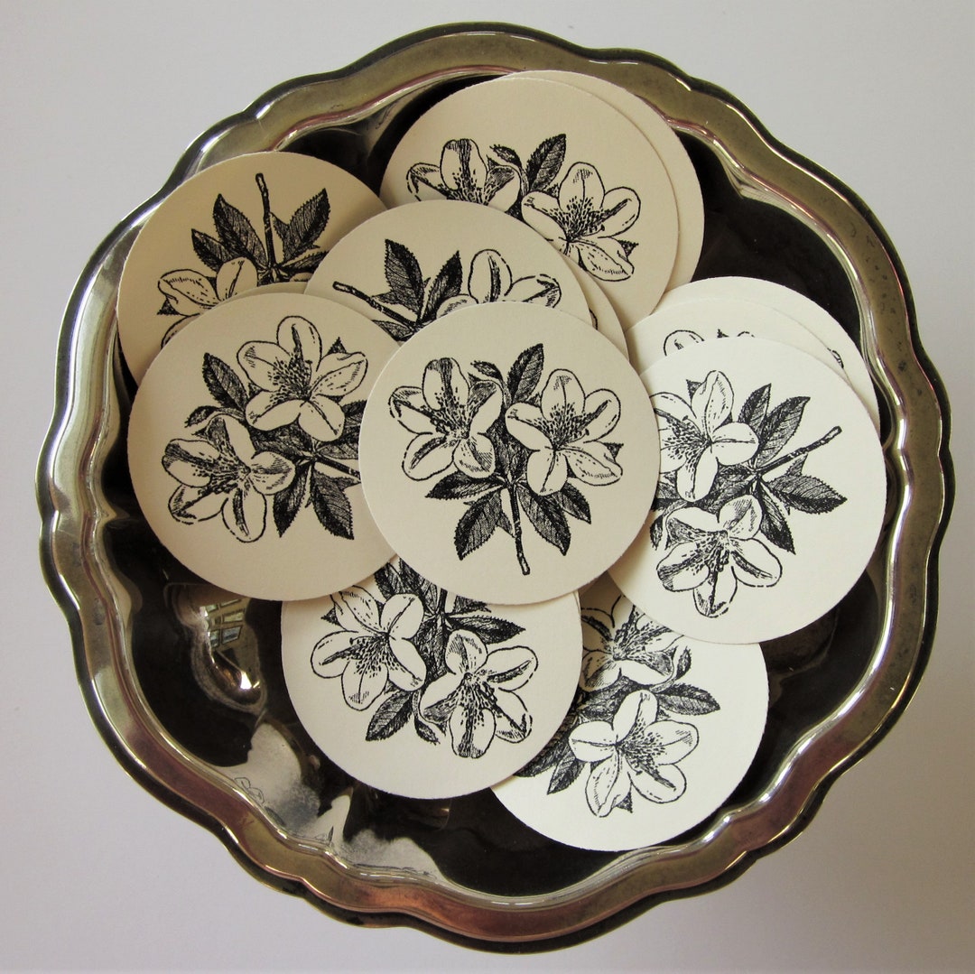 Azalea Tags Azalea Flower Round Gift Tags Set of 10 - Etsy