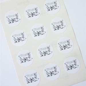 Winnie the Pooh Its a Boy Stickers One Inch Round Seals