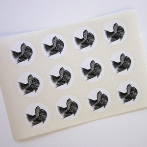 Chihuahua Dog Stickers One Inch Round Seals