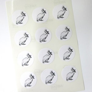 Pelikan Aufkleber One Inch Runde Robben