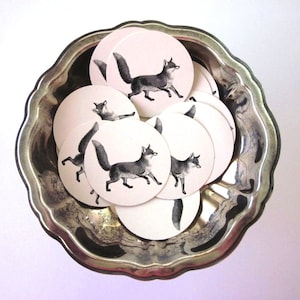 Fox Tags Round Paper Gift Tags Set of 10