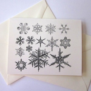 Snowflake Note Cards Set of 10 With Matching Envelopes - Etsy