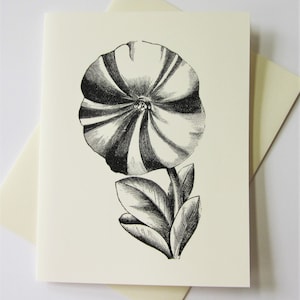 Petunia Flower Note Cards Set van 10 met bijpassende enveloppen