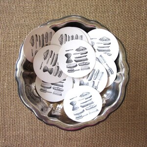 Vintage Brushes Tags Round Paper Gift Tags Set of 10 - Etsy