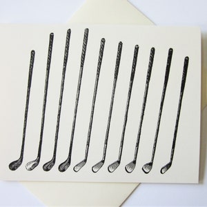 Golf Club Notizkarten 10er Set mit passenden Umschlägen