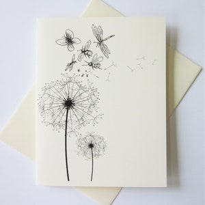 Paardebloem Wildflower Flower Note Card Set van 10
