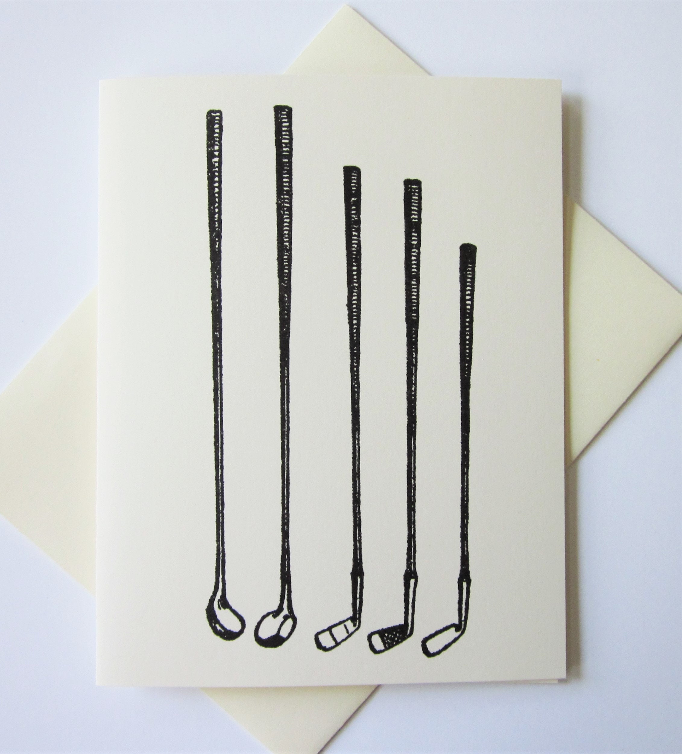 Golf Club Note Cards Set of 10 With Matching Envelopes Etsy UK