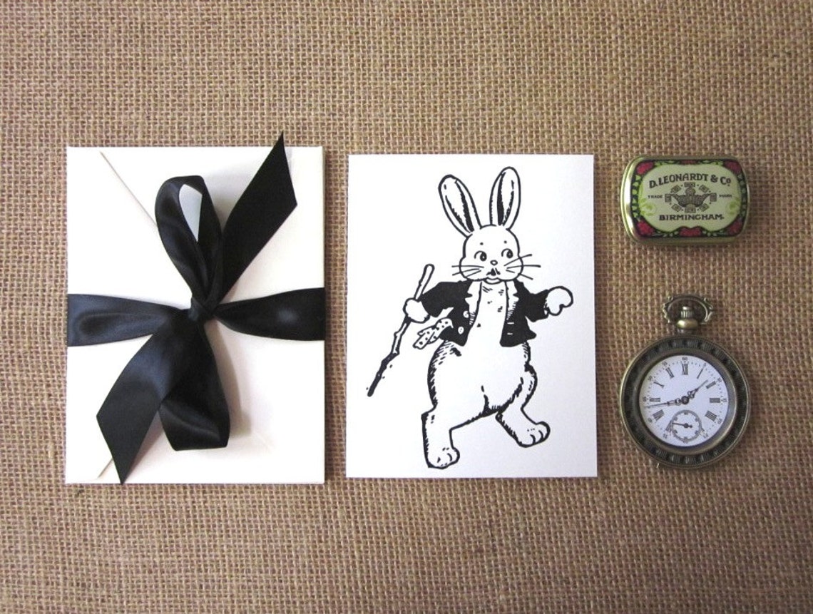 Bunny Rabbit Note Cards Set of 10 With Matching Envelopes - Etsy