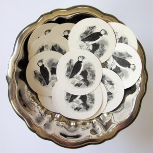 Puffin Round Gift Tags Set of 10