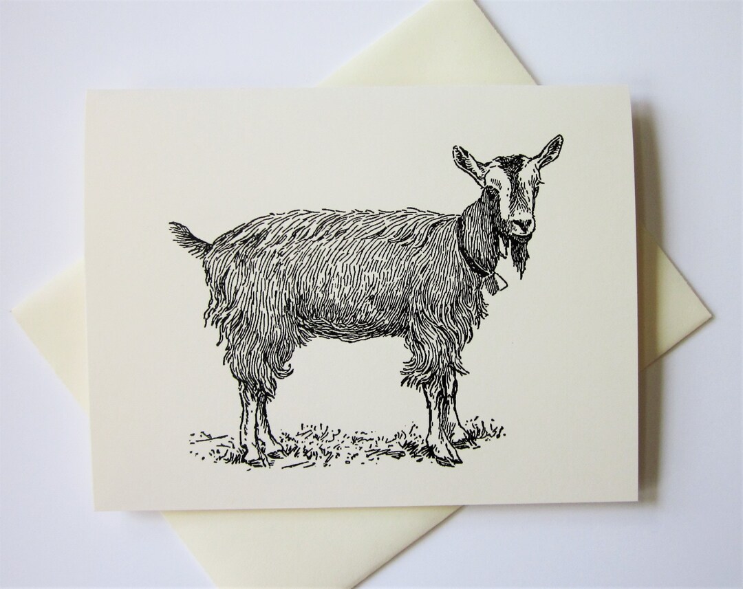 Goat Note Cards Stationery Set of 10 Cards - Etsy