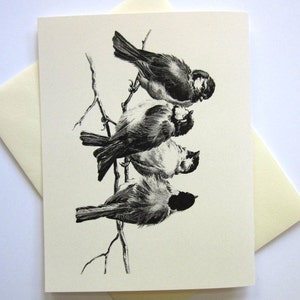 Sparrows Bird Stationery Note Cards Set of 10 with Matching Envelopes