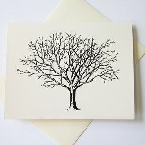 Tree Note Cards Set of 10 with Matching Envelopes
