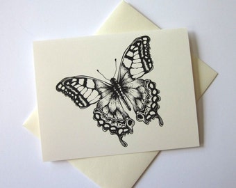 Butterfly Note Cards Set of 10 with Matching Envelopes