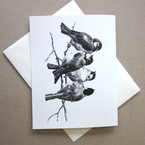 Sparrows Bird Stationery Note Cards Set of 10 with Matching Envelopes image 3