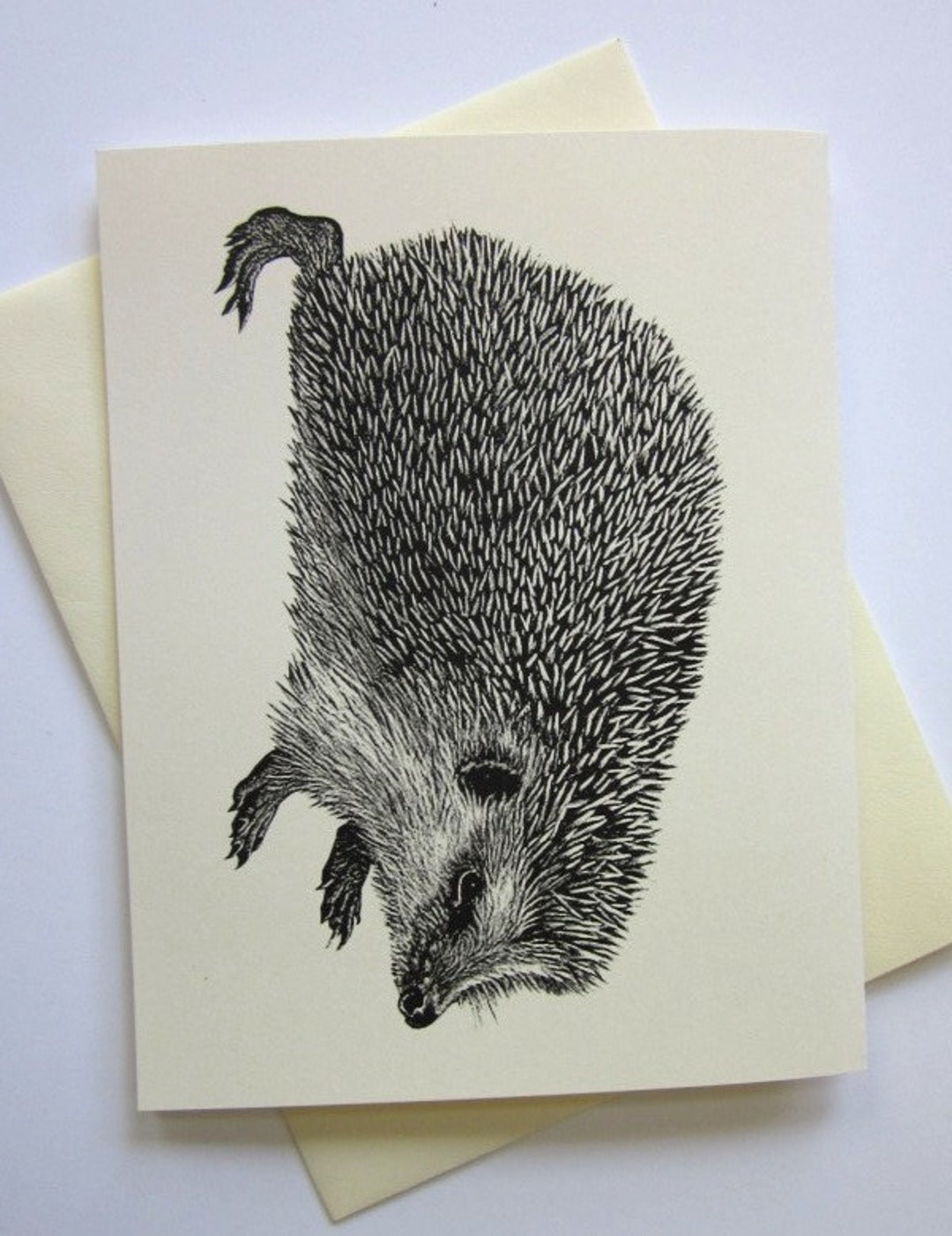 Hedgehog Woodland Stationery Note Cards Set of 10 With - Etsy