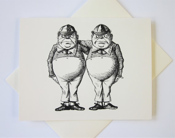 トゥイードルディーとトゥイードルダムの不思議の国のアリス ノート