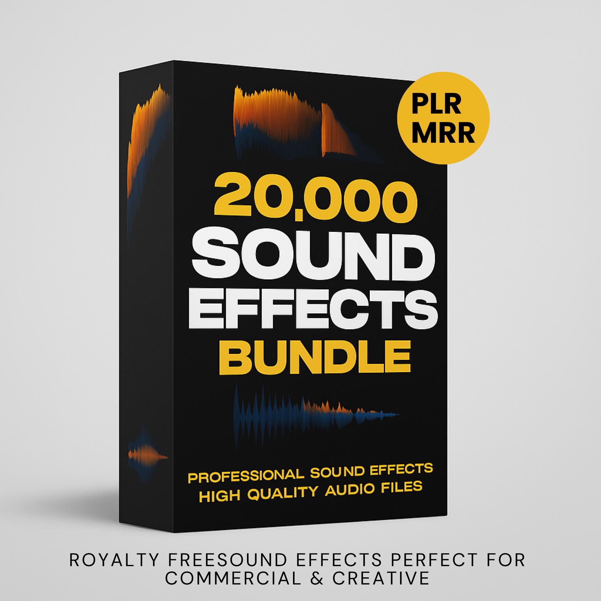 20,000+ Sound Effects & Music Production Bundle for Video Editing, Content Creation, Podcast | Audio Library PLR, MRR, Resale Rights