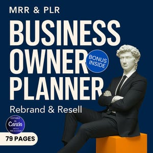 Businessplaner Business Planer Plr Mrr Planner Printable Business Workbook Digitaler Planer Business Plan Small Business Planer