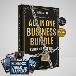 Business Bundle, Canva Vorlage, Brand Planner MRR Master Wiederverkaufsrechte, Canva Small Business Plan Vorlage, Best Business Bundle Mrr Plr