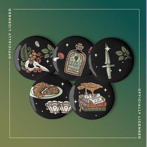 Of Blood and Aether | Officially Licensed Harper Hawthorne Merch | Pin Button Set | Fantasy Book Merch