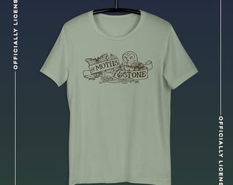 Of Moths and Stone banner Unisex t-shirt | Officially Licensed K.R.Fryatt Merch