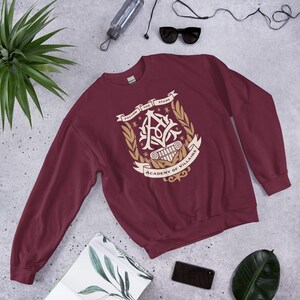 Academy of Villains Crest Unisex Sweatshirt | Officially Licensed Book Merch