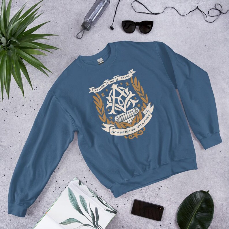 Academy of Villains Crest Unisex Sweatshirt | Officially Licensed Book Merch