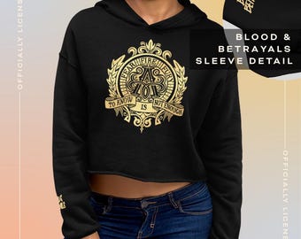 Avalon University Crop Hoodie | Blood & Betrayals Book Merch