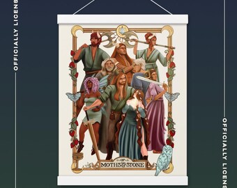 Of Moths and Stone 12x16 Poster with hangers | Officially Licensed K.R.Fryatt Merch