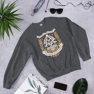 Academy of Villains Crest Unisex Sweatshirt | Officially Licensed Book Merch