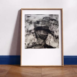 Digital file etching "l'enfer" - art print for self-printing.