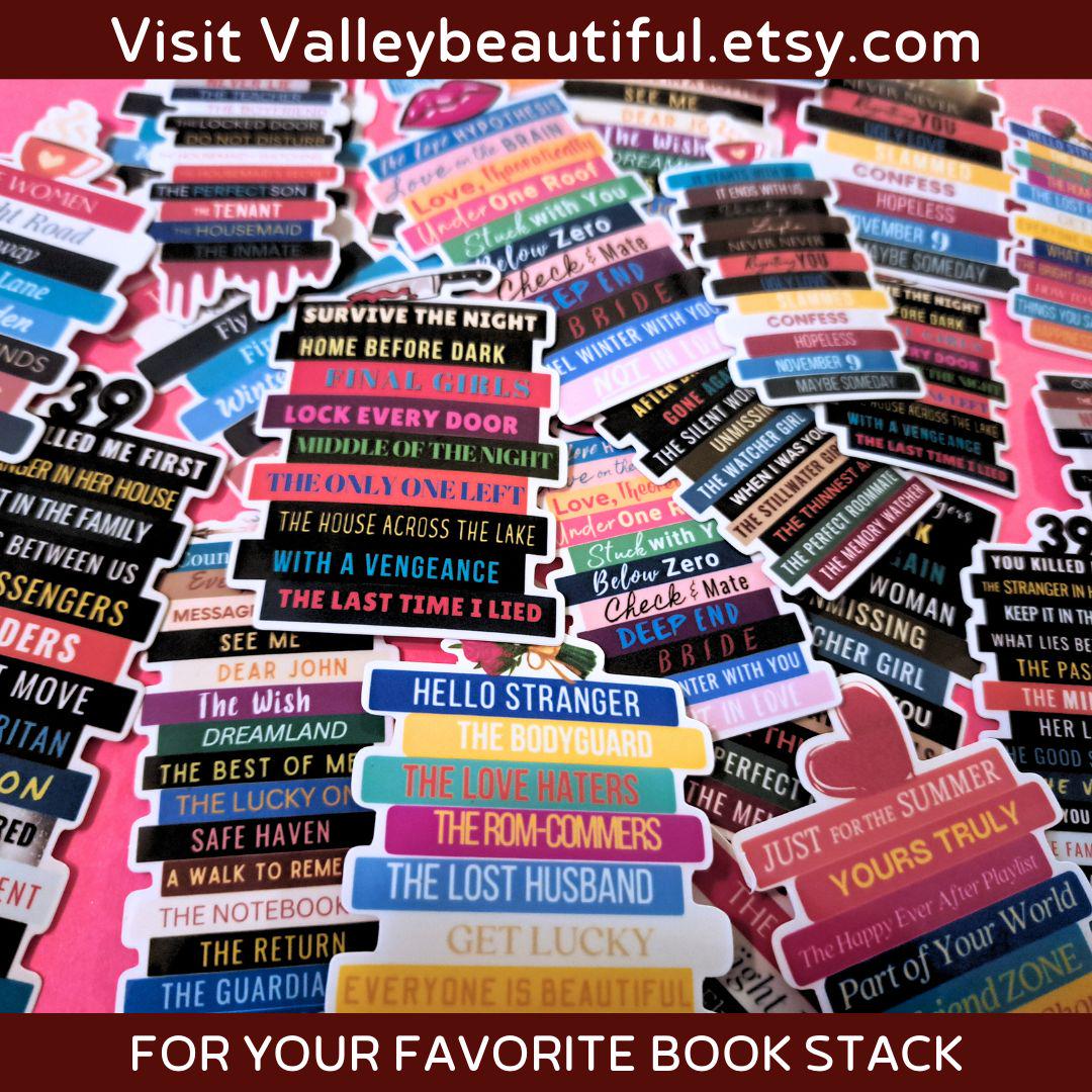Ruth Ware Book Stack Sticker - Thriller Books Decal, Ruth Ware Book ...