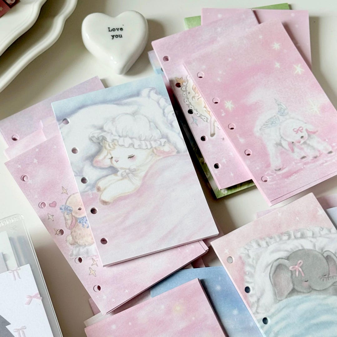 M5 Journal Insert Refill - [20 Sheets] - Watercolor Animals | Unicorn ...