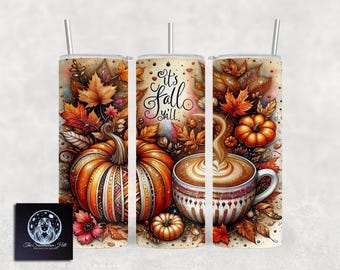 Envoltorio para vaso It's Fall Y'all, diseño de vaso delgado de sublimación de 20 oz, sublimación de especias de calabaza PNG, descargas de vasos de otoño PNG