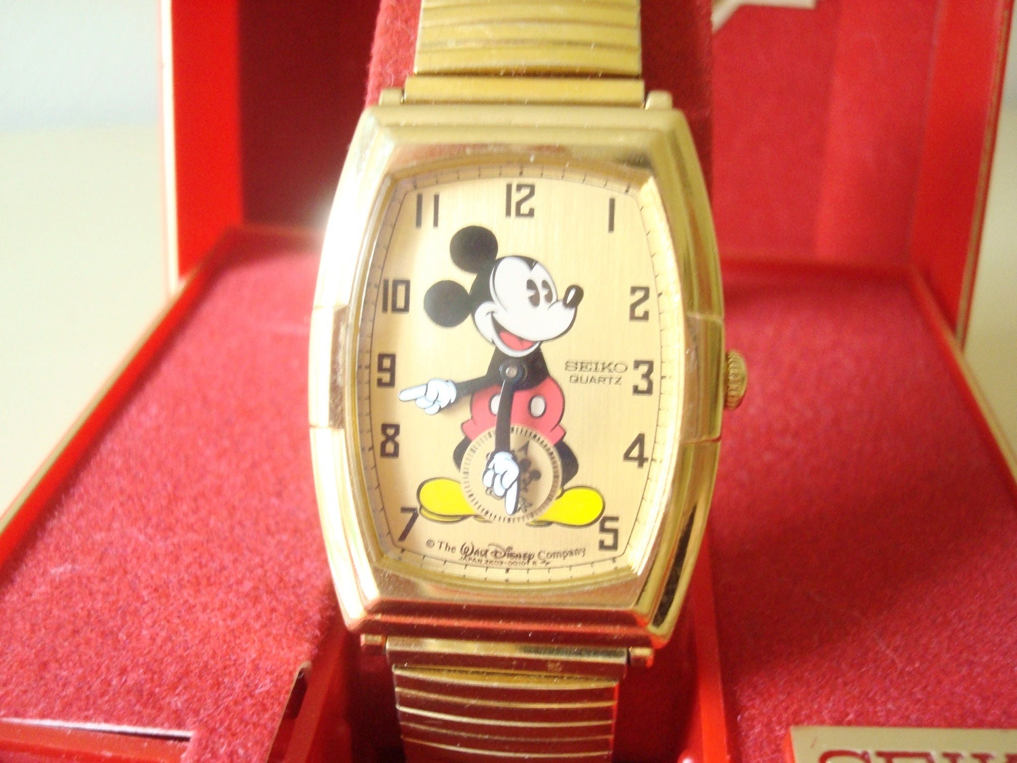 1987 Seiko Mickey Mouse Watch 60th Anniversary Watch Gold - Etsy