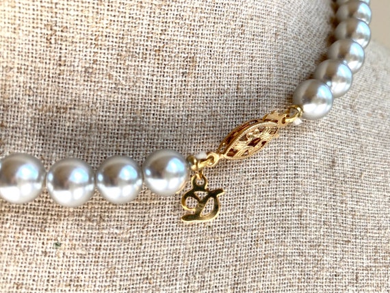 Danecraft Vintage Silver Gray Glass Pearl Necklace 20 In. New old stock 8mm Fuji Sea Pearls Etsy Canada