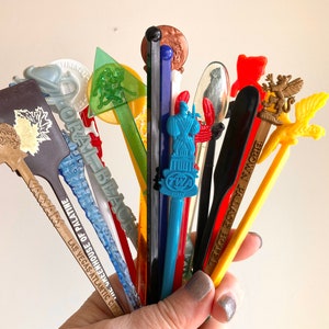 Swizzle stick grab bag 20 vintage cocktail drink stir sticks for swanky entertaining image 3