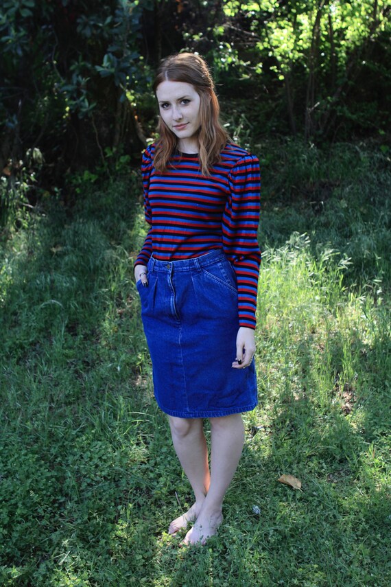 ll bean denim skirt