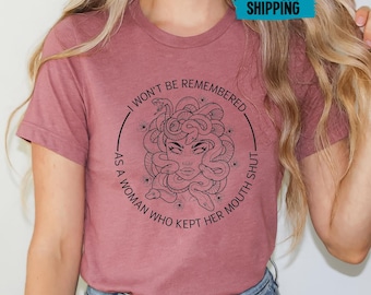 Feminist Medusa T-Shirt, Women's Power Tee