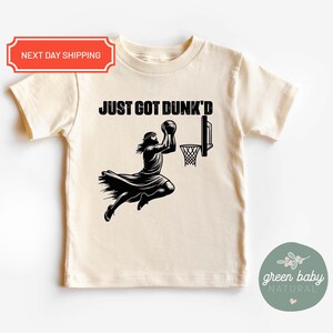 Baptism Kids T-Shirts And Onesie®, Funny Basketball Gift for Kids, Religious Baby Tee, Just Got Dunk&#39;d Shirt, Christian Gift for Kids