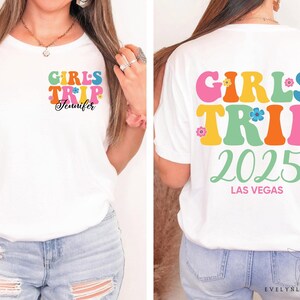 Girls Trip 2025 Shirt, Custom Girls Trip Shirt, Girls Vacation Shirt, Weekend Girl Trip Shirt, Summer Vacation Shirt, Summer Trip 2025 Shirt